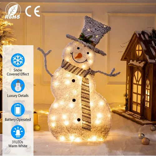 LED Christmas Snowman Decoration Light