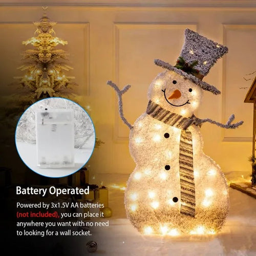 LED Christmas Snowman Decoration Light