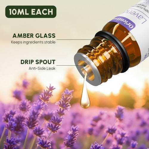 Essential Oils for Diffusers, 100% Natural Plant Extracts Six Scents