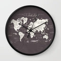 World Map Wall Clock